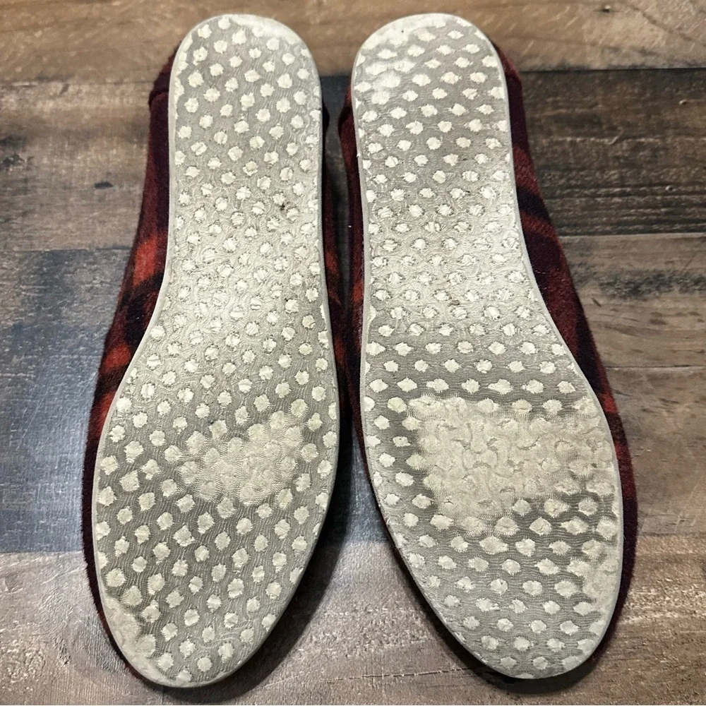Toms Redondo Plaid Slip On Flats